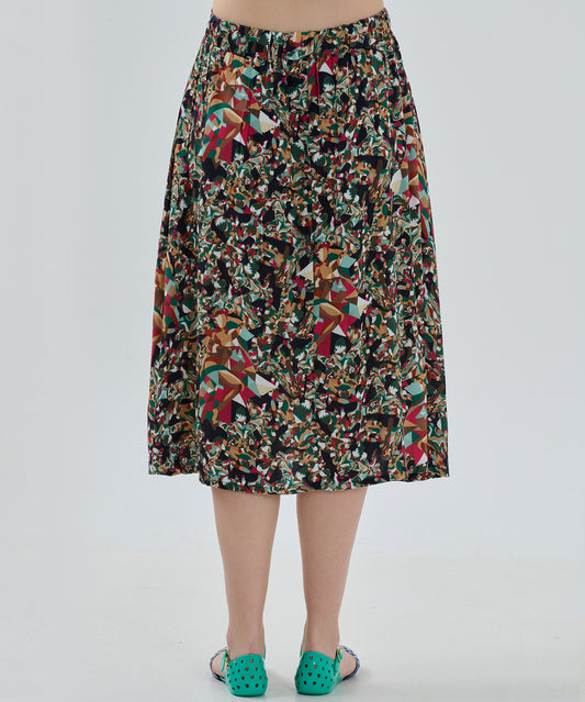 Belli Lastikli Dokuma Etek