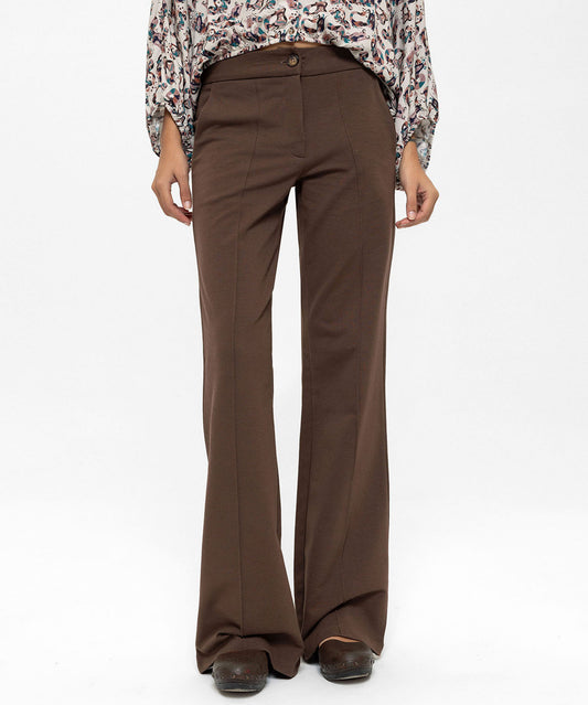 İspanyol Paça Kahverengi Pantolon