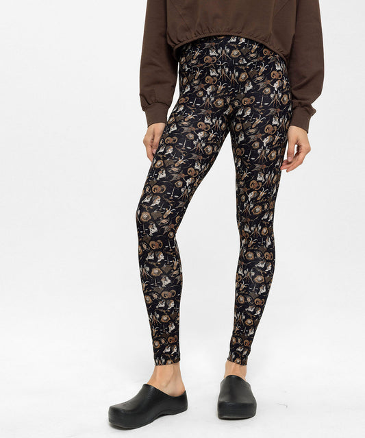 Burçlar Desenli Uzun Tayt