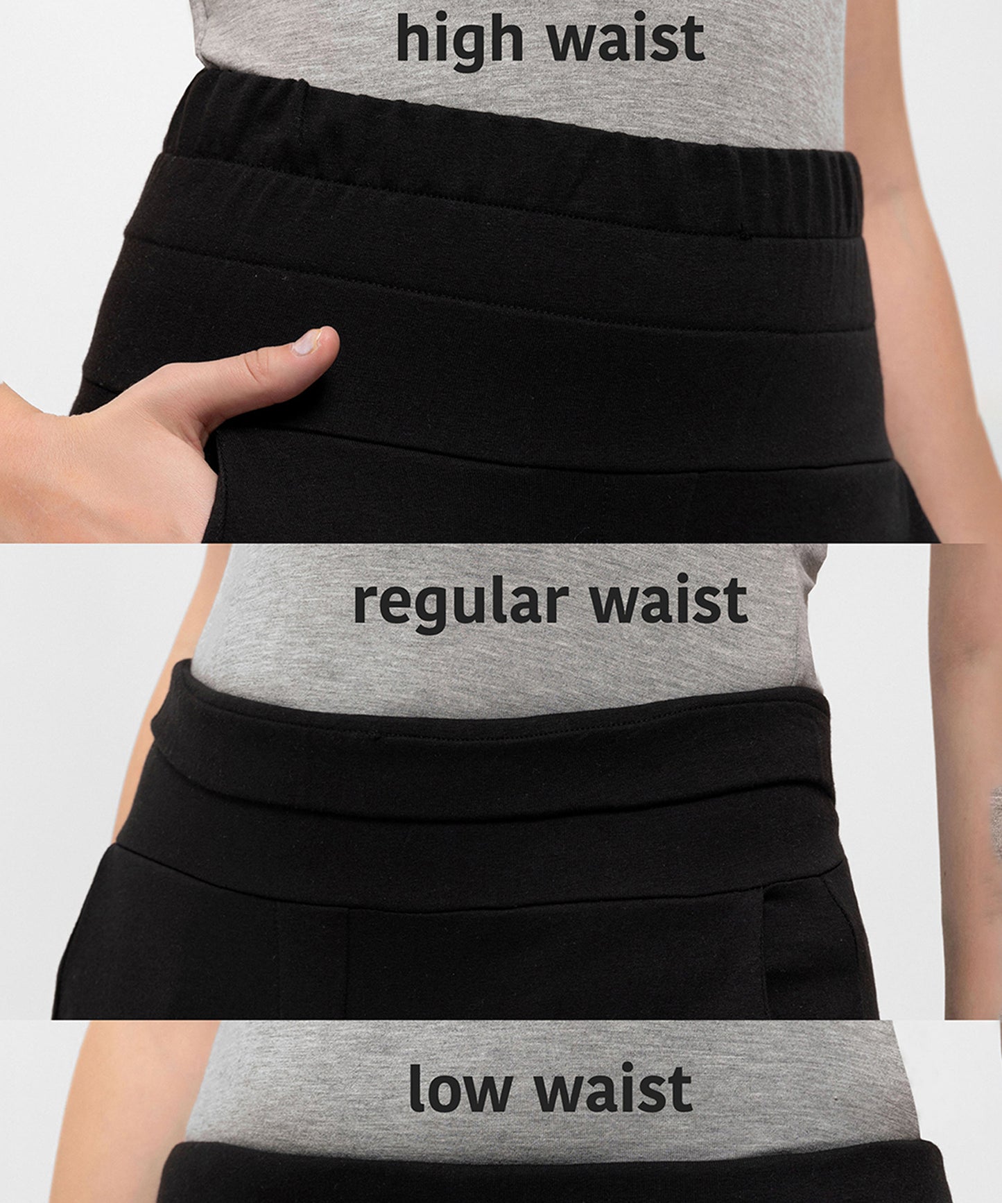 İspanyol Paça Fonksiyonel Belli Siyah Sweatpant