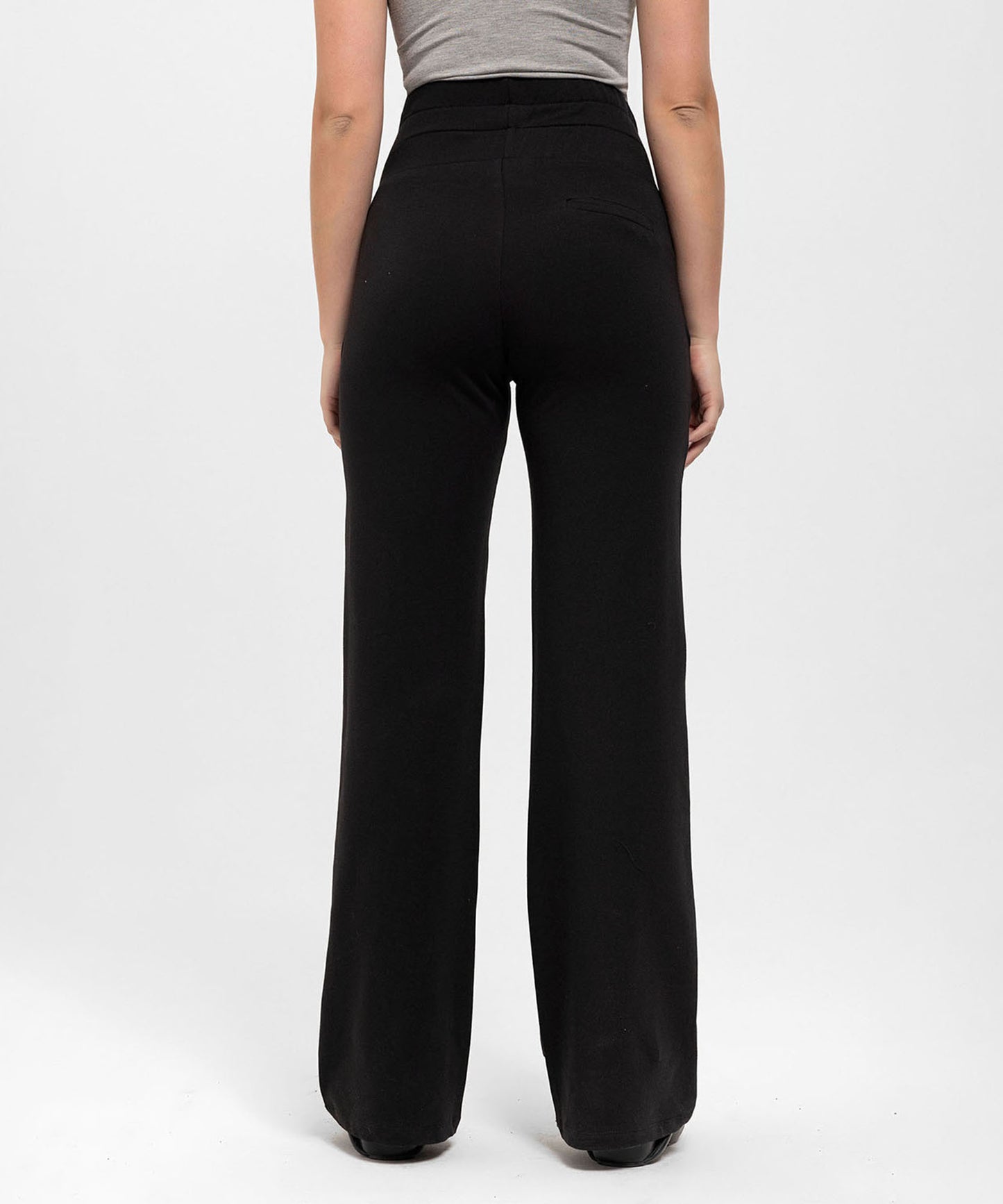 İspanyol Paça Fonksiyonel Belli Siyah Sweatpant