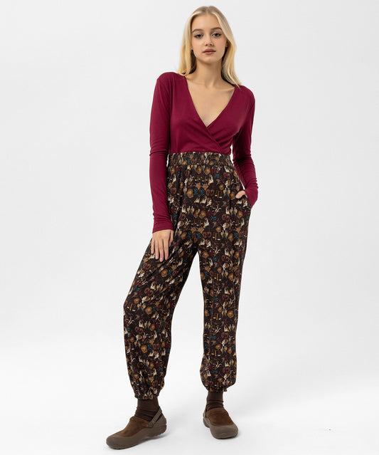 İki Renkli Burçlar Desenli Tulum