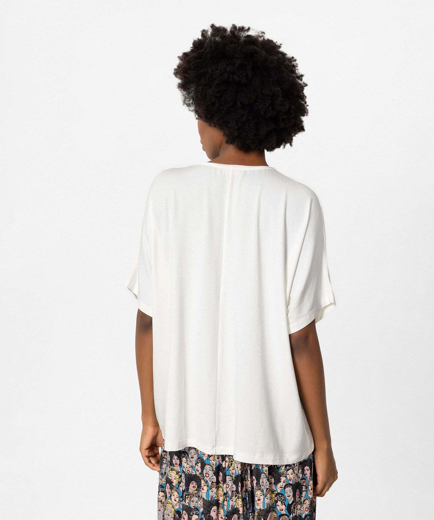 V Yaka Oversize Bluz