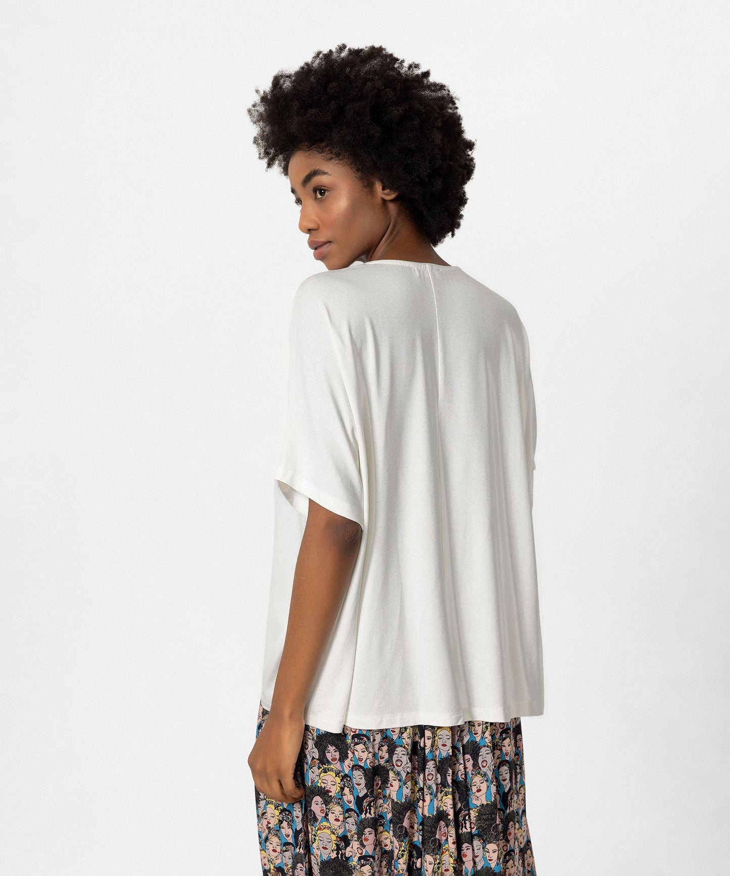 V Yaka Oversize Bluz