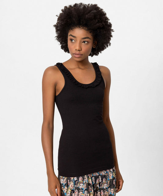 Fırfırlı Yaka Slim Fit Licralı Body