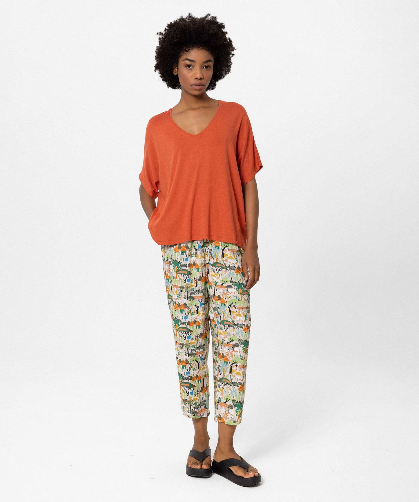 V Yaka Oversize Bluz