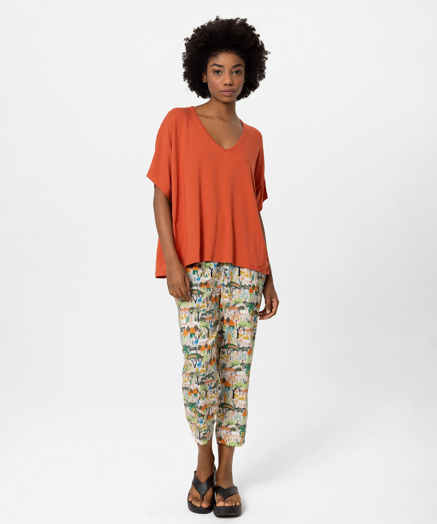 V Yaka Oversize Bluz