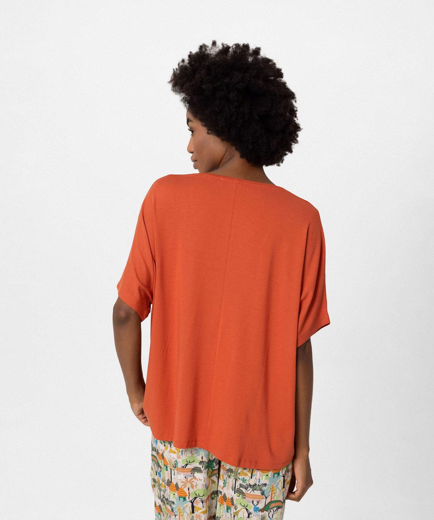 V Yaka Oversize Bluz