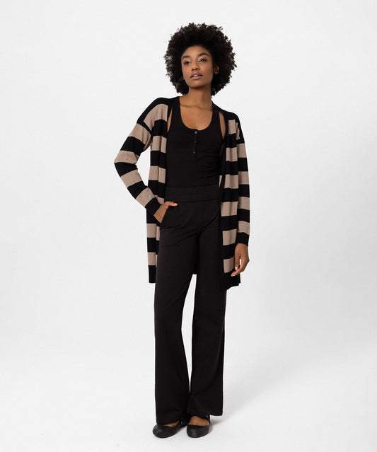 Çizgili Triko Ceket